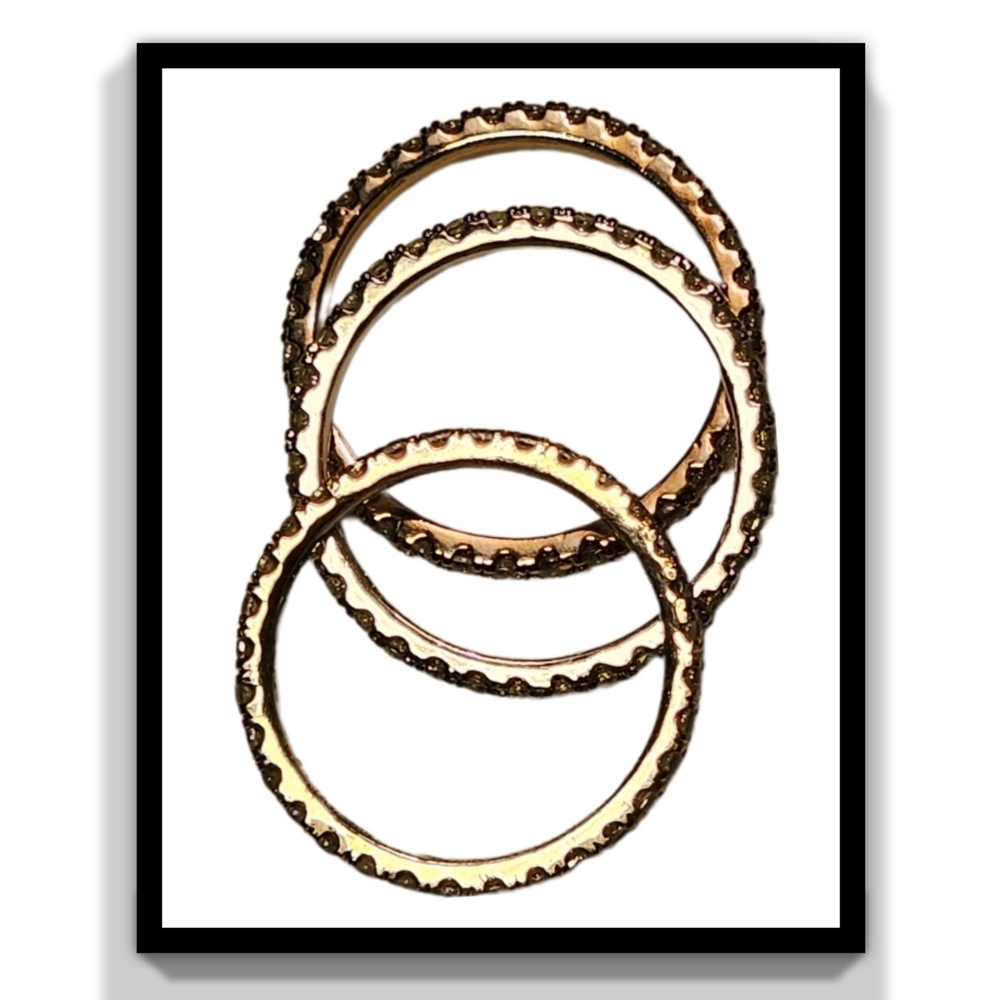 Crystal Rhinestone Ring Stack - image 3